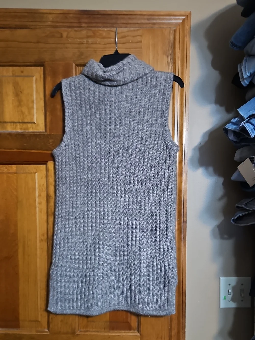 Therory Beylor T Yak Mohair Wool Sleeveless Turtleneck Knit Sweater-NWOT